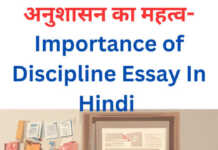 अनुशासन का महत्व- Importance of Discipline Essay In Hindi | अनुशासन का महत्व पर निबंध