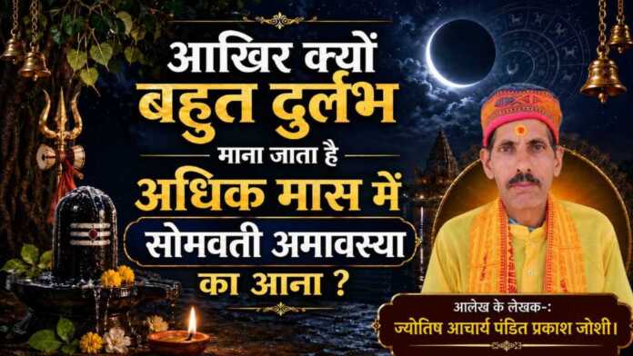 बहुत दुर्लभ माना जाता है अधिक मास में सोमवती अमावस्या का आना बहुत दुर्लभ माना जाता है अधिक मास में सोमवती अमावस्या का आना